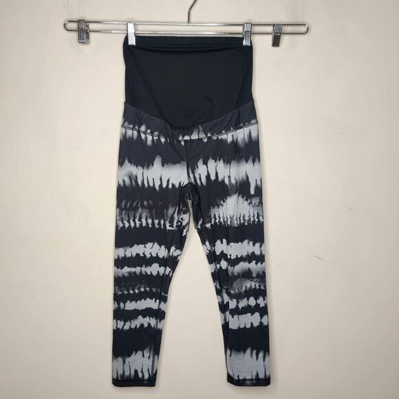 Lucy Activewear Maternity Leggings Capri Tie Dye - Picture 1 of 9